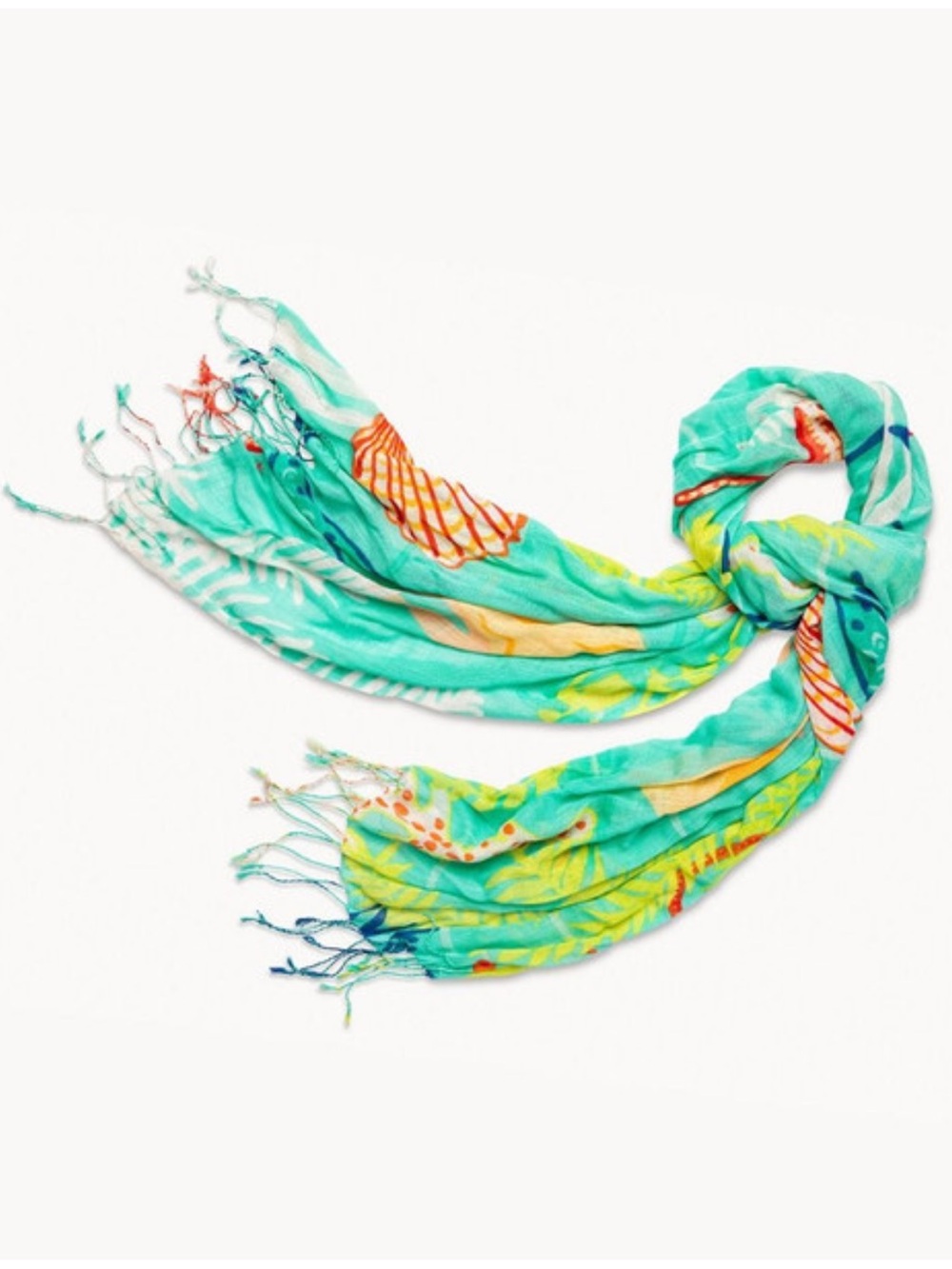 Spartina 449 Golden Mermaid Scarf EUC